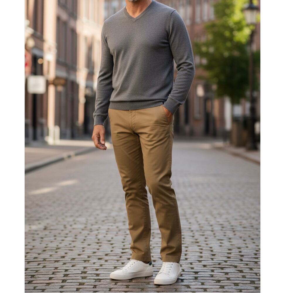 Joseph Abboud Men’s Khaki Dress casual Pants 33x32  NWOT